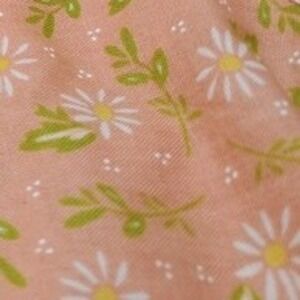 Moda Fabrics Daisy Fabric Floral Print Pink‎ Green Cotton 1 3/4 Yard